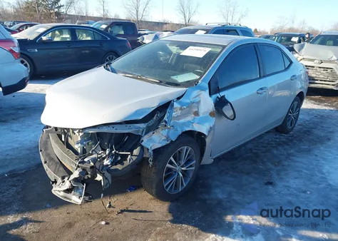 2016 Toyota Corolla Le Premium z USA, uszkodzony, nr VIN 2T1BURHE6GC602905